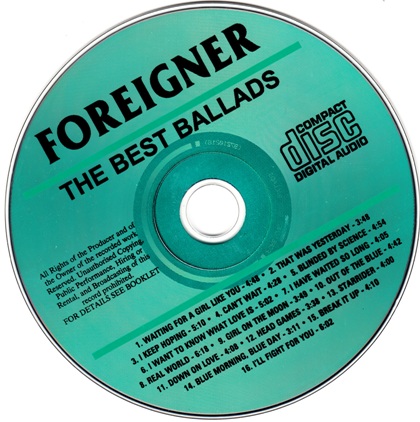 Foreigner - The Best Ballads 