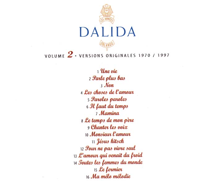 Dalida - Les Annees Orlando - Vol 02/12 Une Vie 